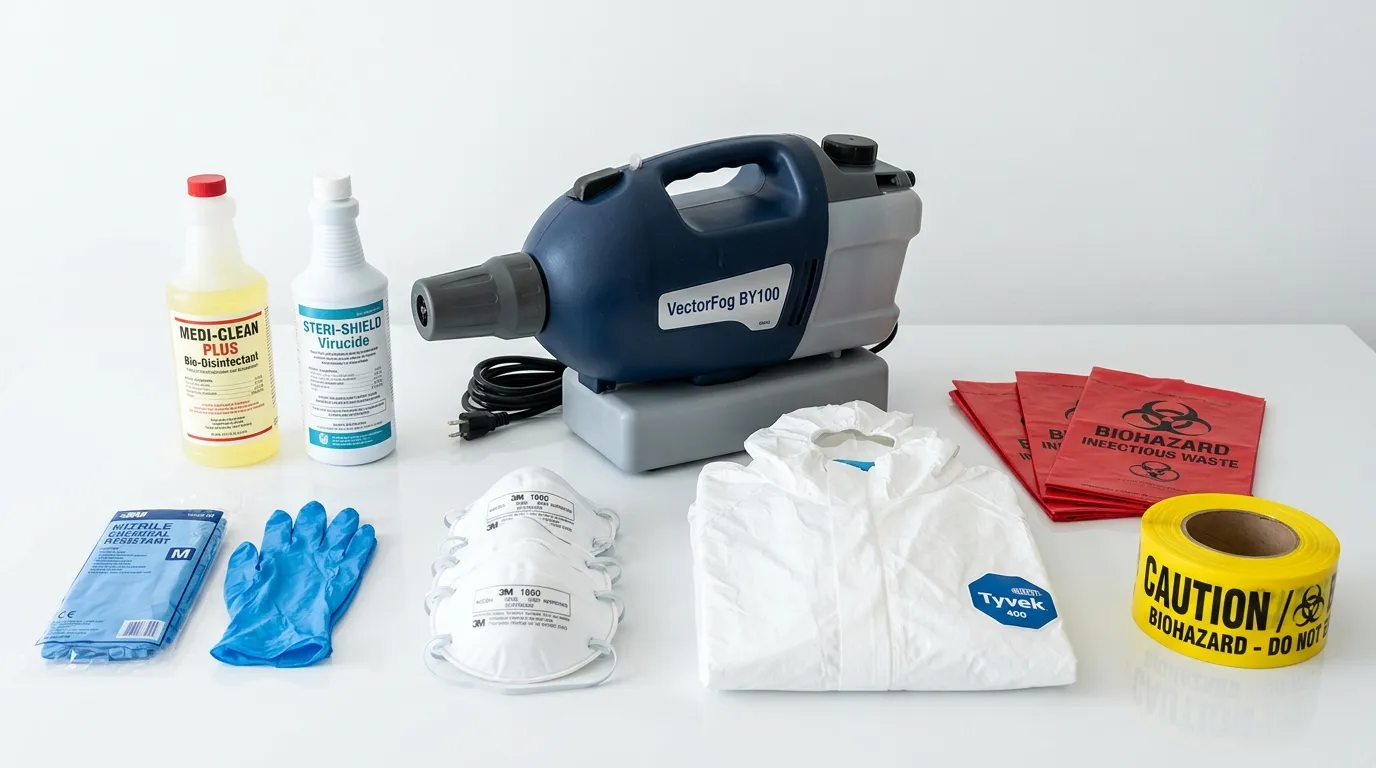 Professional biohazard remediation crew working in Flatlands